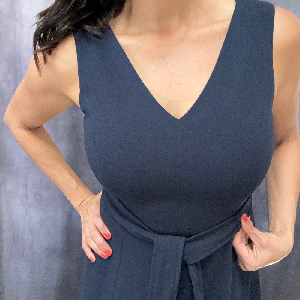 CK long navy dress